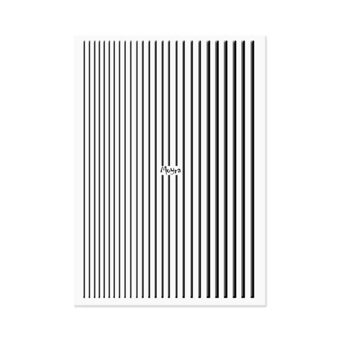 Moyra Nailart Strips Zwart