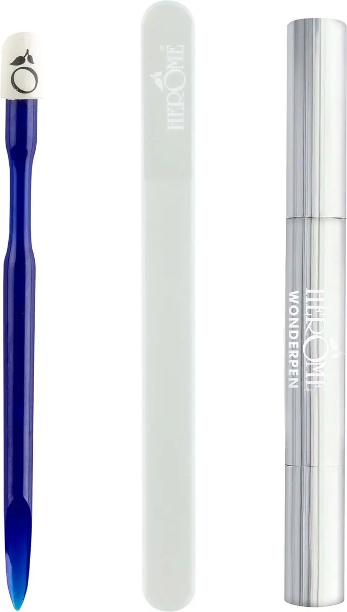 Herome Nagelverzorgingset - Bokkenpootje, Nagelvijl & Wonderpen - 3 Stuks