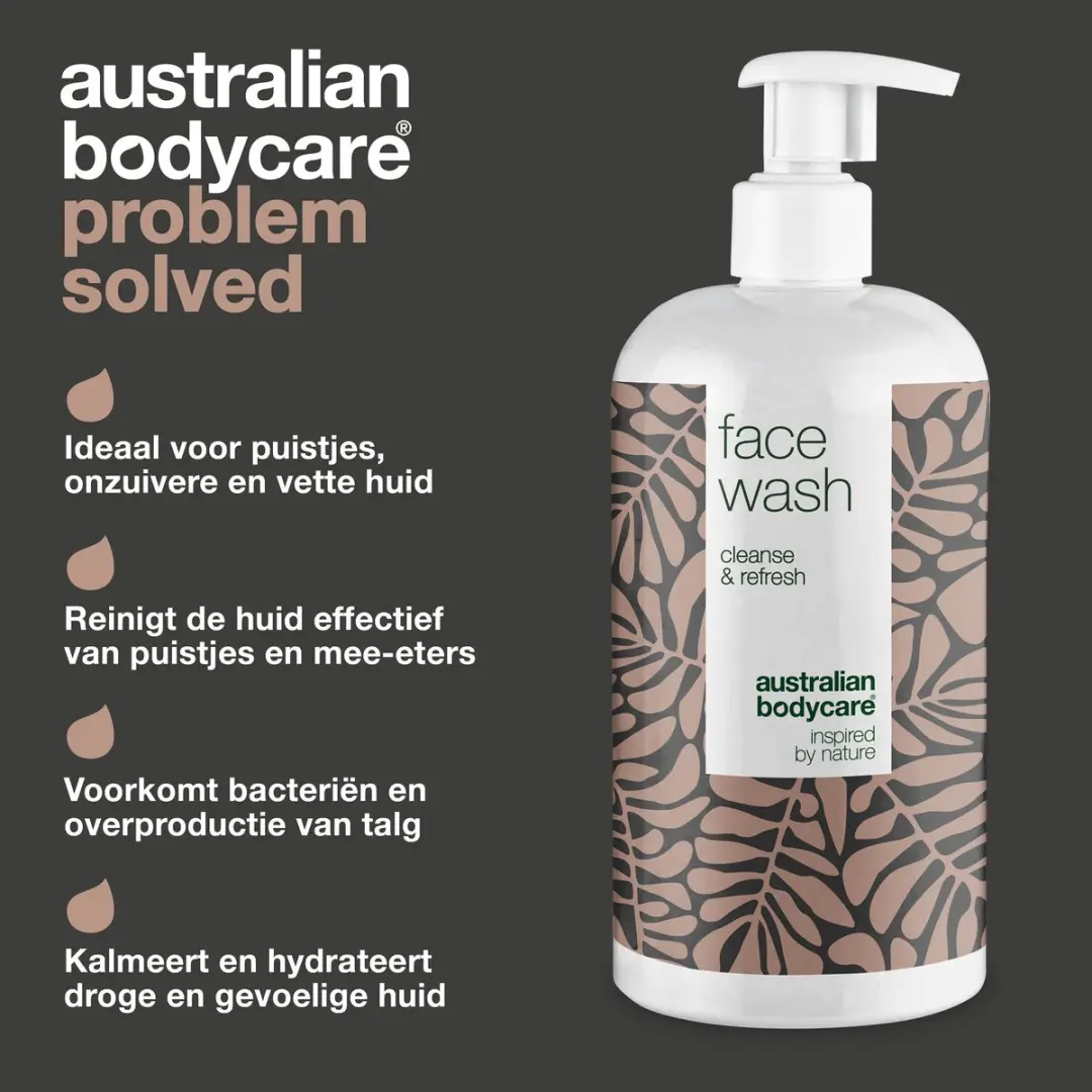 Australian Bodycare Face Wash 500ml - Tea Tree Olie