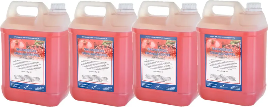 Splashbox Cosmetics Claudius Douchegel Granaatappel 5L