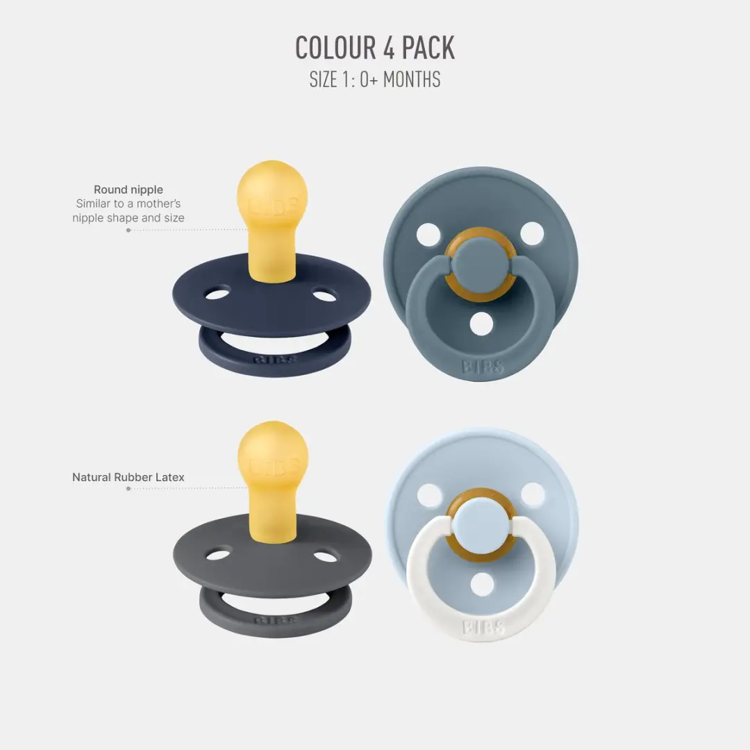BIBS Colour Speen 4 Stuks - Petrol Glow Mix - afbeelding 6 van 6