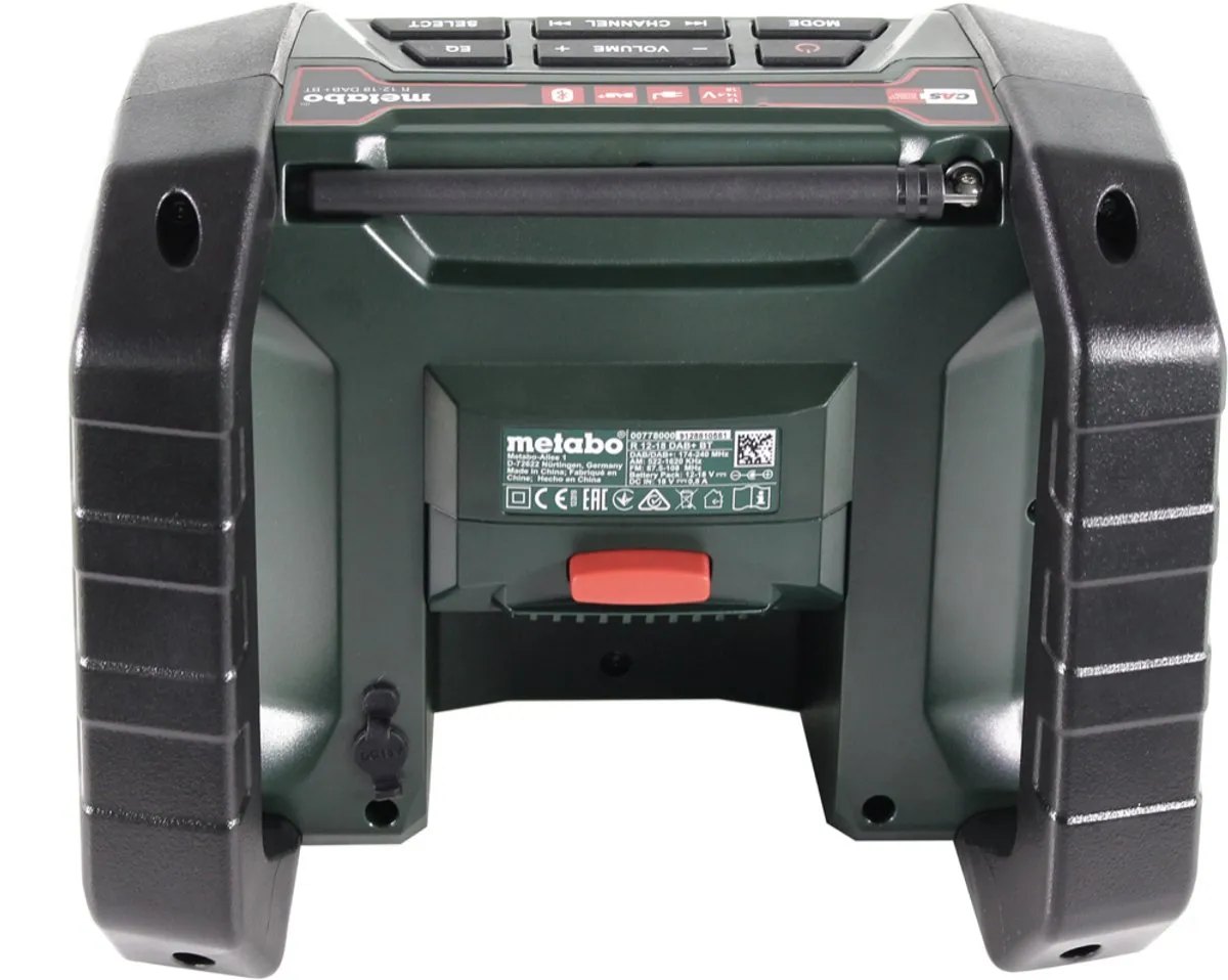 Metabo R 12-18 DAB+ BT Bouwradio - Groen/Zwart - afbeelding 6 van 6