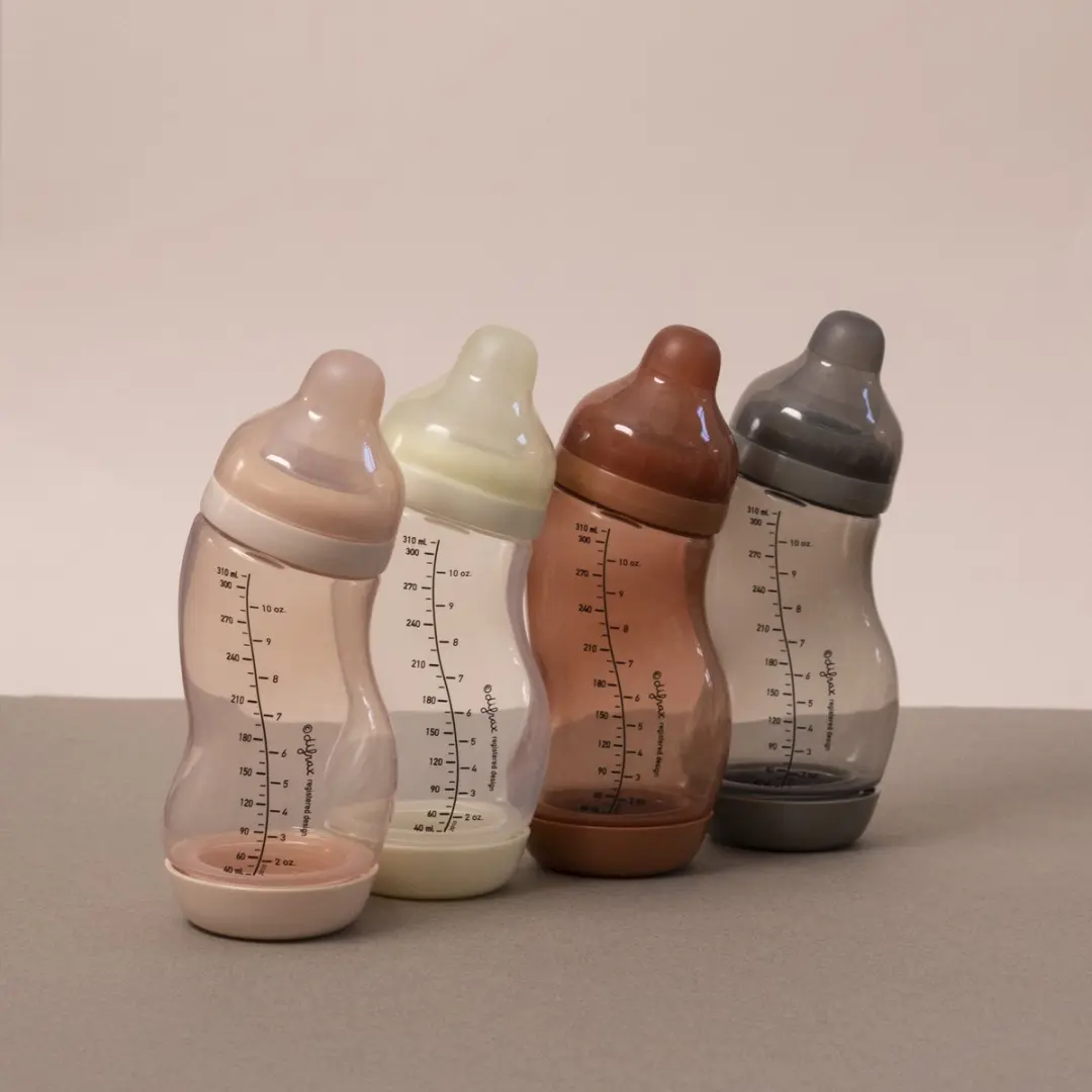 Difrax Brede S Babyfles 310ml - Lichtroze - afbeelding 6 van 6