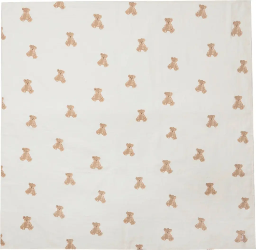 Jollein Hydrofiele Doek Large 115x115cm - Teddy Bear - 2 Stuks