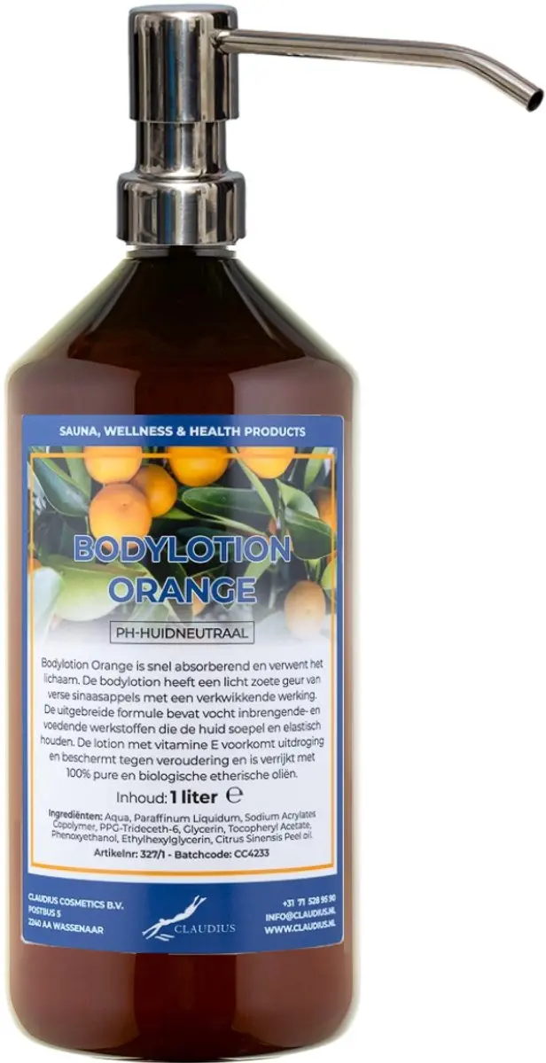Splashbox Cosmetics Bodylotion Orange 1L