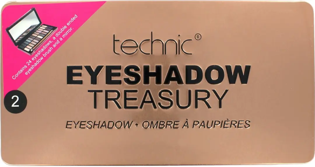 Technic Treasury Oogschaduw Palette #2 - 14 Kleuren - 36g - 24 Stuks