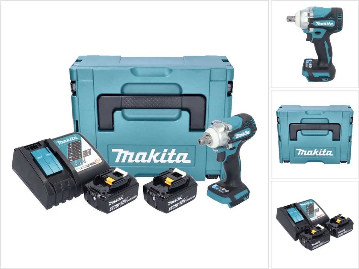 Makita DTW 301 RGJ Slagmoersleutel 18V 330Nm