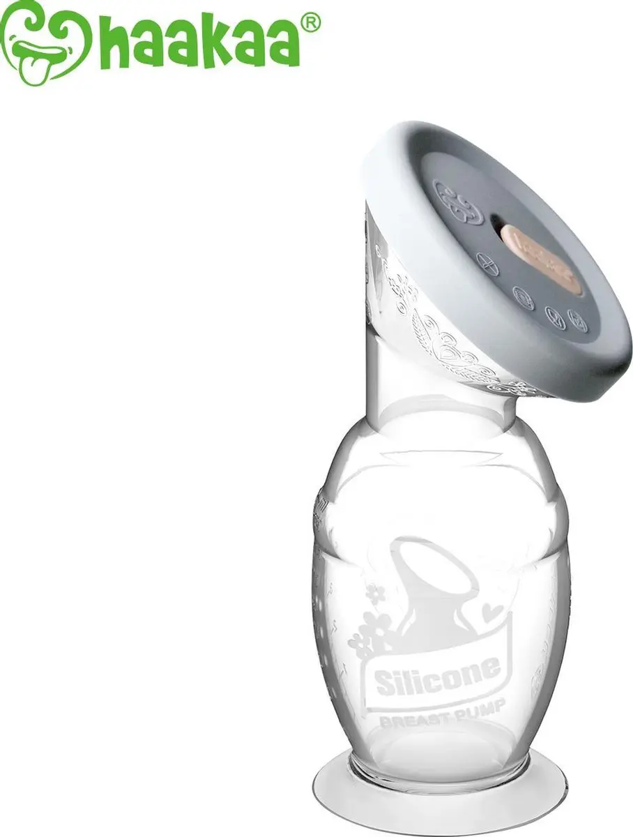 Haakaa Siliconen Borstkolf 150ml - Transparant - 2 Stuks