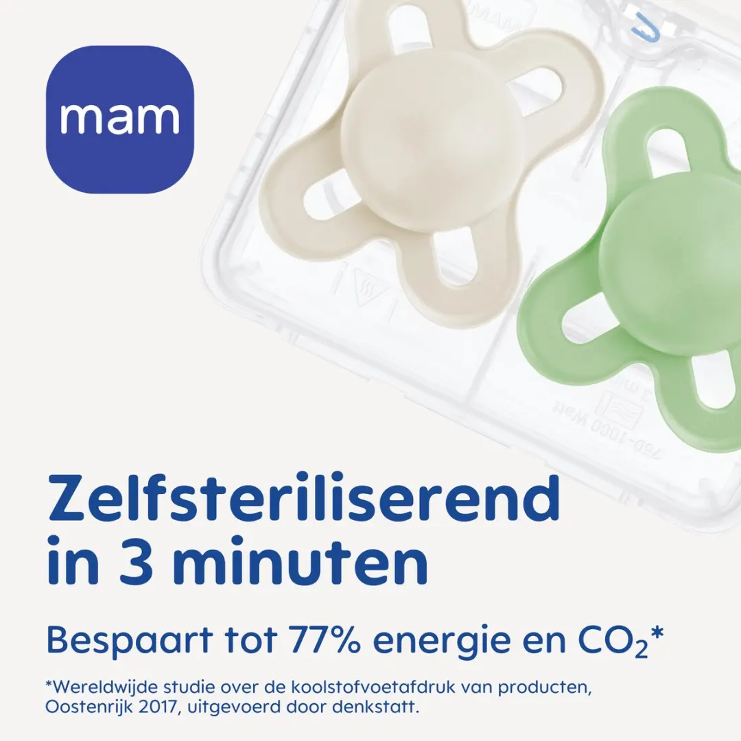 MAM Start Silikon Speen Extra Dun Roze - 2 Stuks