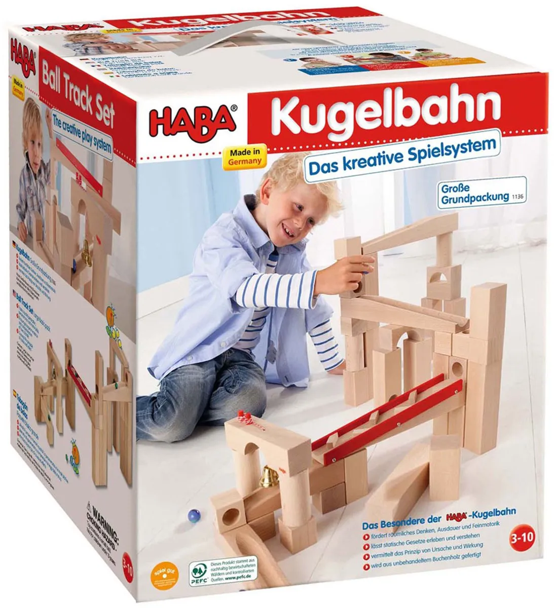 Haba Knikkerbaan Basisset - 42-delig Bruin