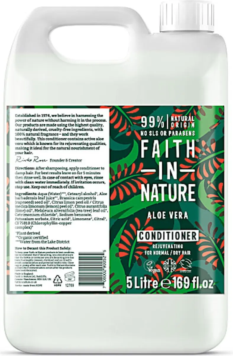 Faith In Nature Aloe Vera Conditioner 5L