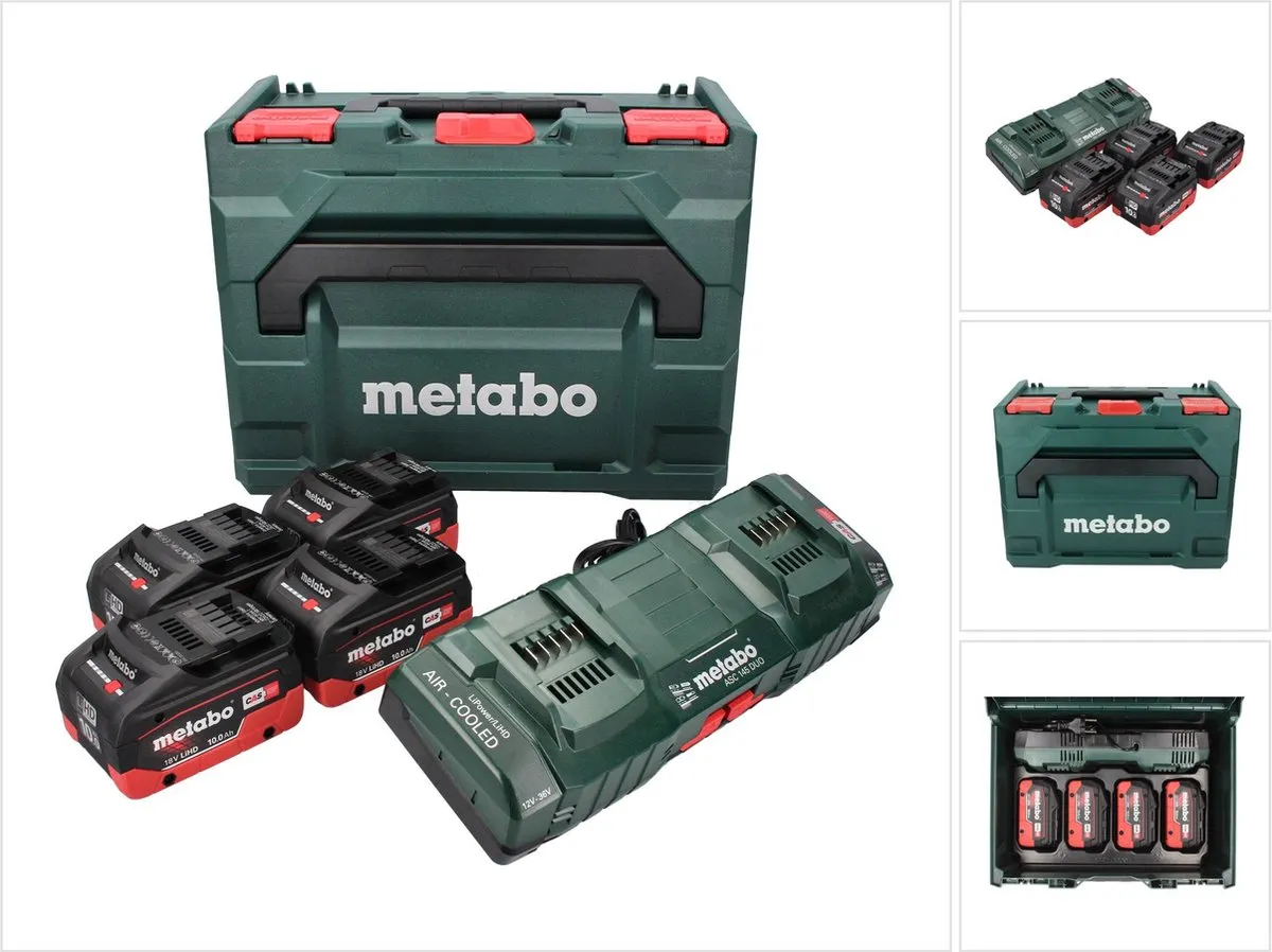 Metabo 685143000 Oplader & Accu Set 18V LiHD 10,0Ah