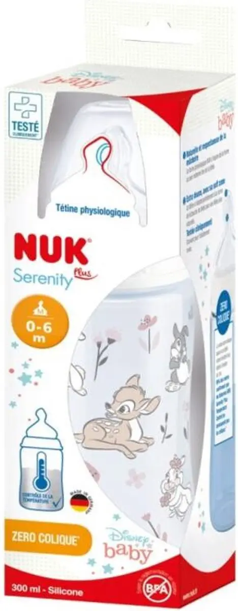 NUK Serenity Plus Disney Baby Fles 300ml - Speen M