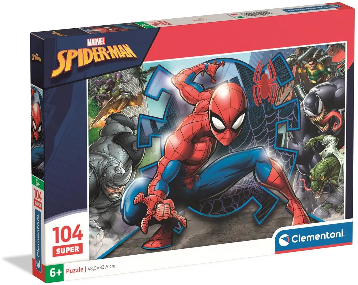 Clementoni Super Spider-Man Puzzel 104 Stukjes