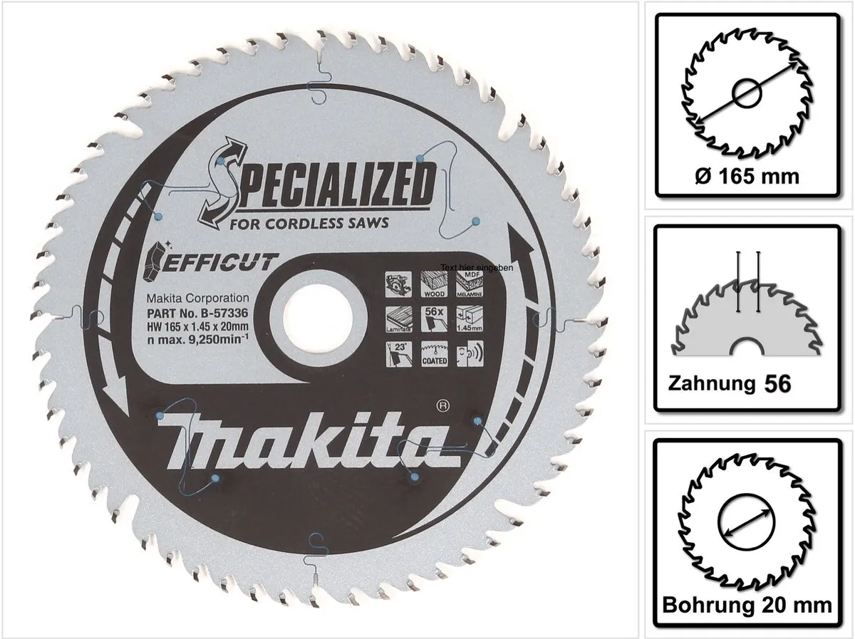 Makita Efficut Cirkelzaagblad B-57336