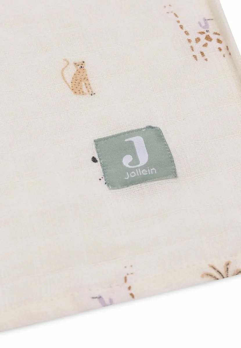 Jollein Hydrofiele Doek Large 115x115cm - 2 Stuks Jungle Jambo
