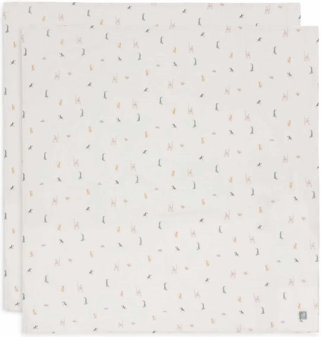 Jollein Hydrofiele Doek Large 115x115cm - 2 Stuks Jungle Jambo - afbeelding 6 van 6