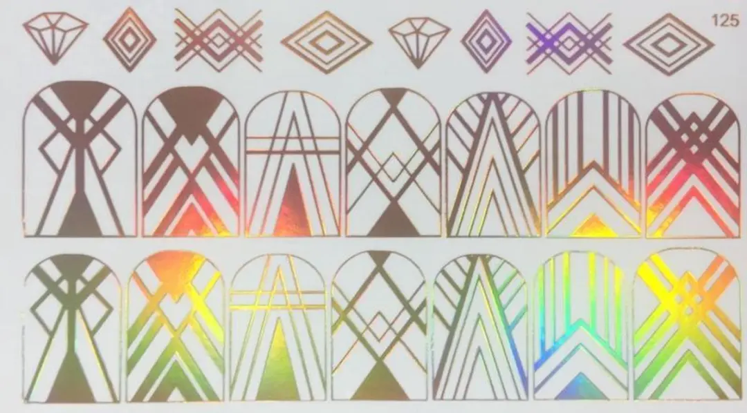 Korneliya Folie Decal Holografisch Goud