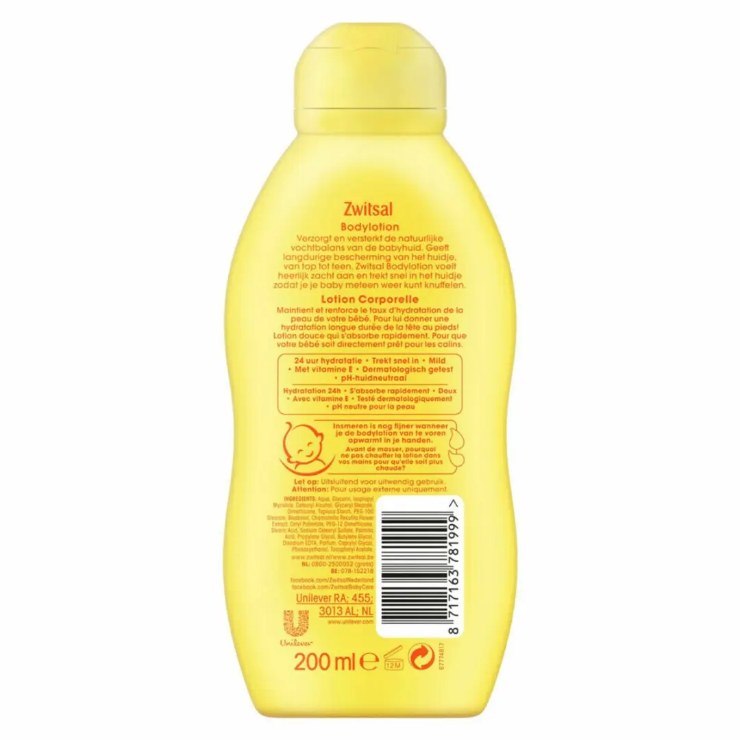 Zwitsal Bodylotion Gevoelige Huid 200ml - 2 Stuks