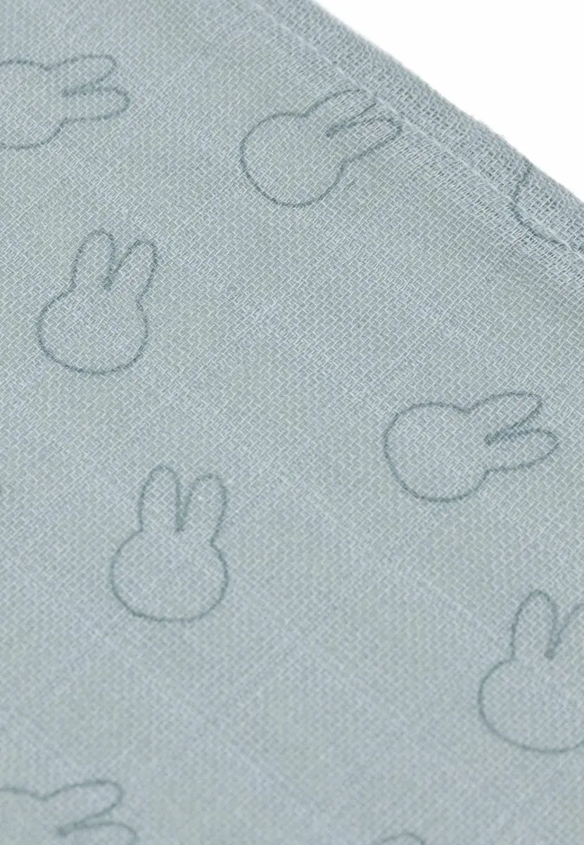 Jollein x Nijntje Hydrofiele Doekjes Small 70x70cm - 3 Stuks - Miffy Silhouettes Sea Green