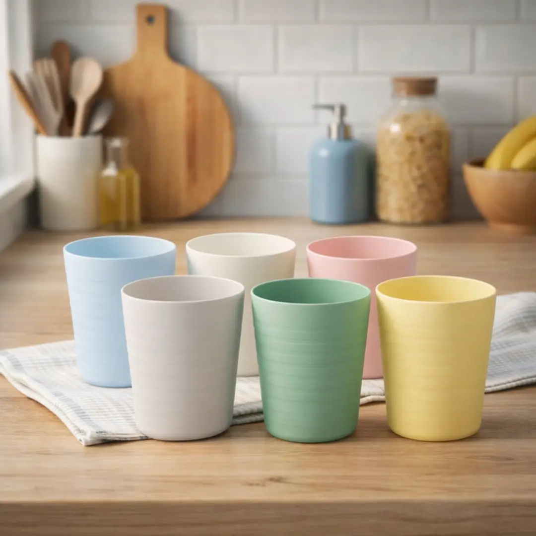 Alpina Gekleurde Bekerset - 6 Stuks 230ml - Multicolor