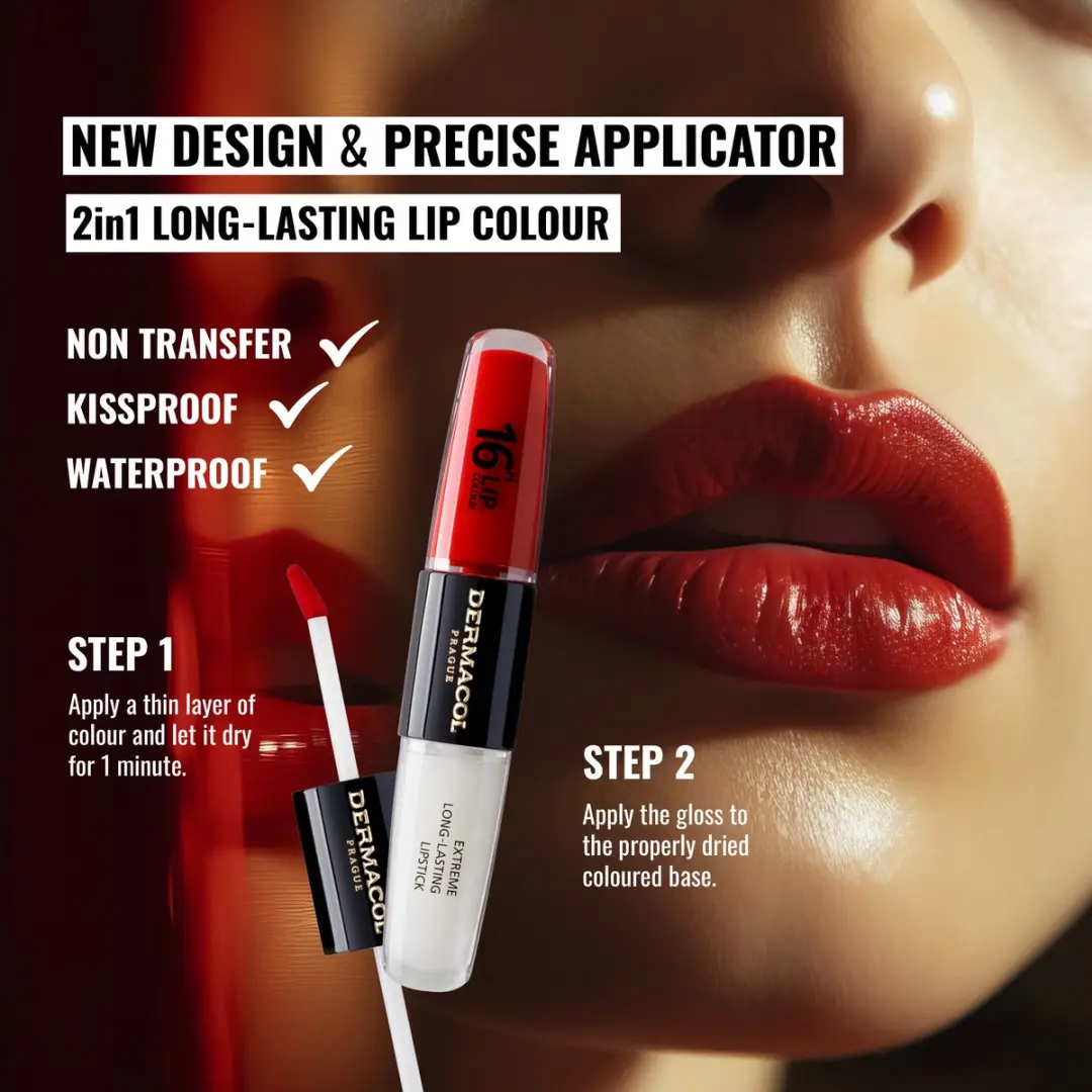 Dermacol 16-Uur Lipkleur Rood - 8ml