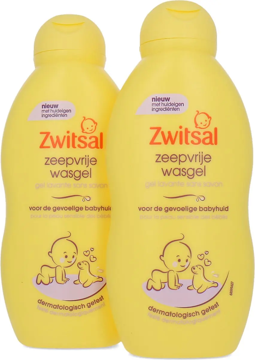 Zwitsal Babywasgel Zeepvrij 200ml - 2 Stuks