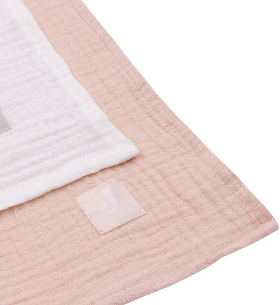 Jollein Hydrofiele Doek Large 115x115cm - Wild Rose/Ivory - 2 Stuks - afbeelding 6 van 6