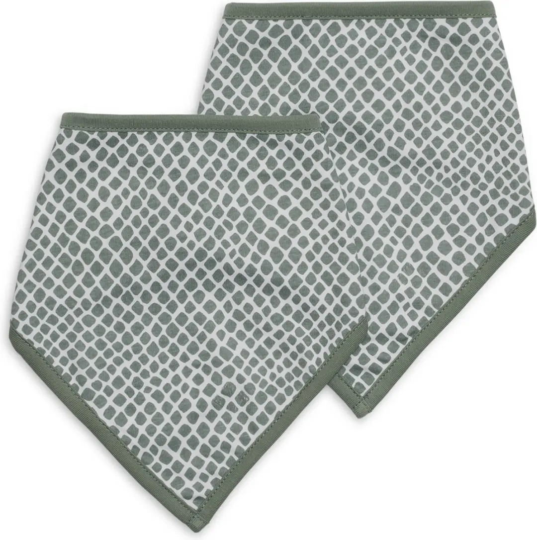 Jollein Slab Bandana Snake - Ash Green - 2 Stuks