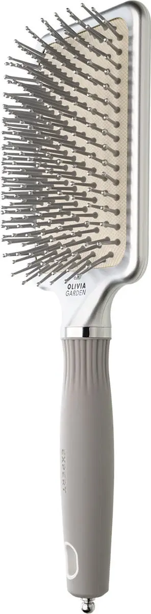 Olivia Garden Care Rectangular Haarborstel - Nylon Silver L