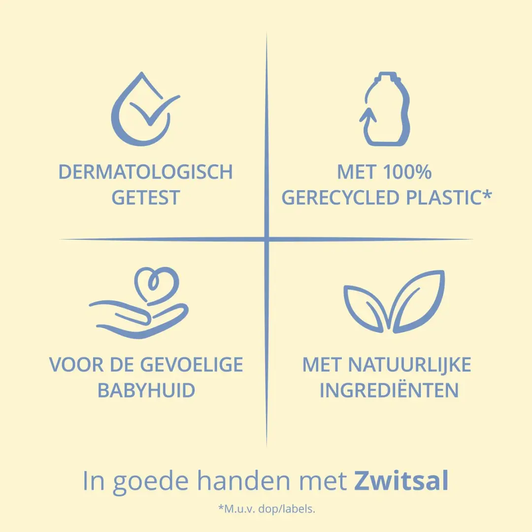Zwitsal Baby Badolie 200ml - 6 Stuks