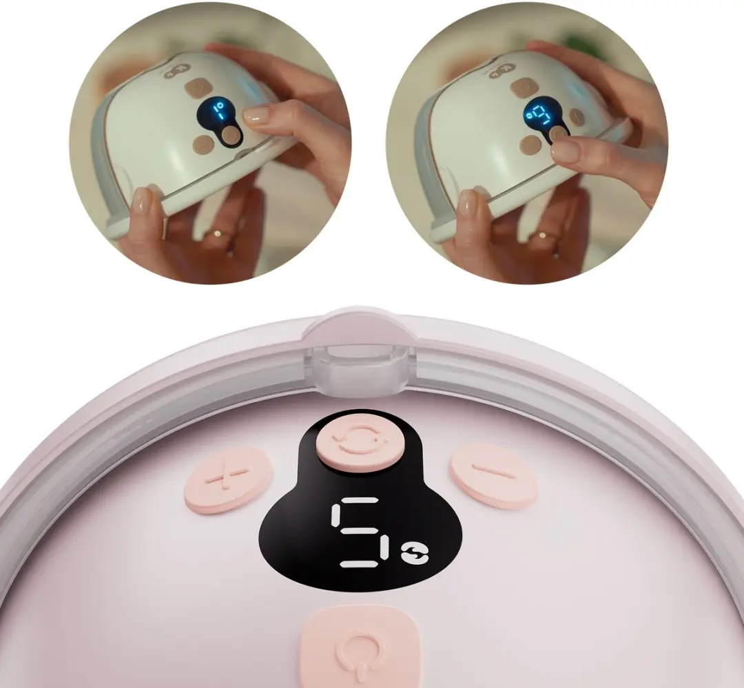 KinderKraft MAMAFLOW Hands-Free Borstkolf - Roze