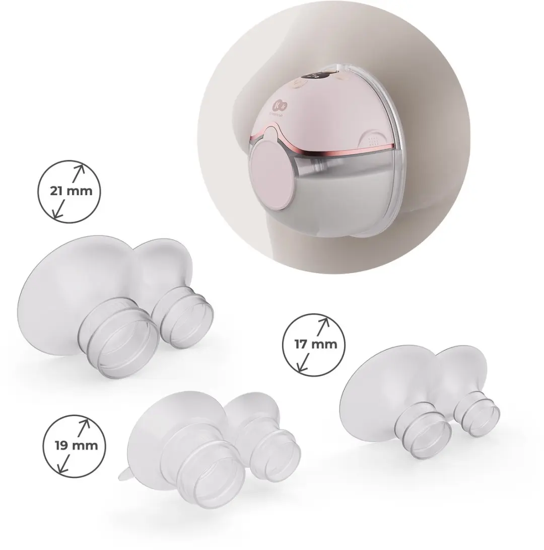 KinderKraft MAMAFLOW Hands-Free Borstkolf - Roze