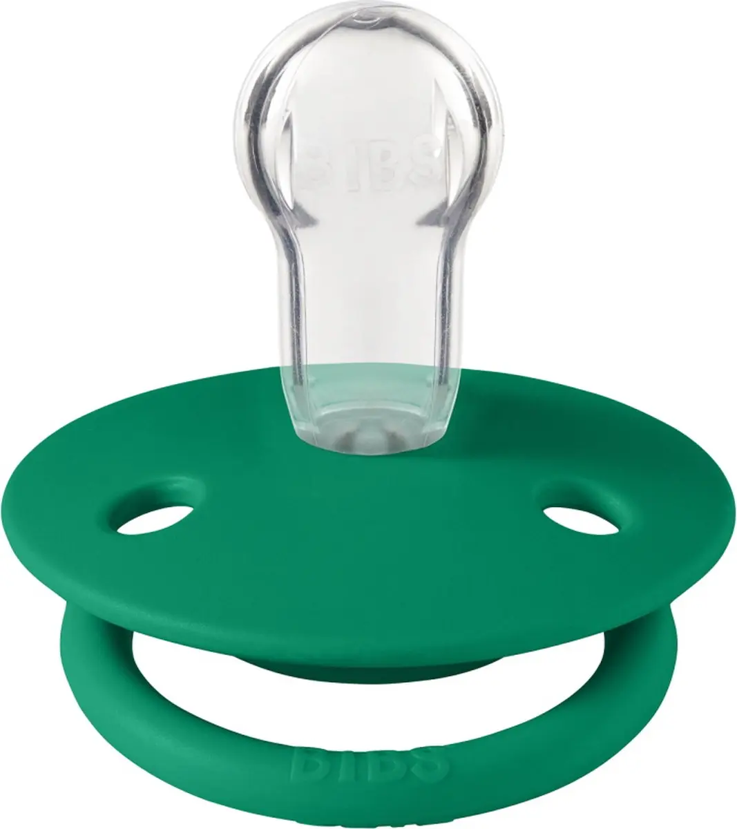 BIBS De Lux Evergreen Silicone Fopspeen - Groen