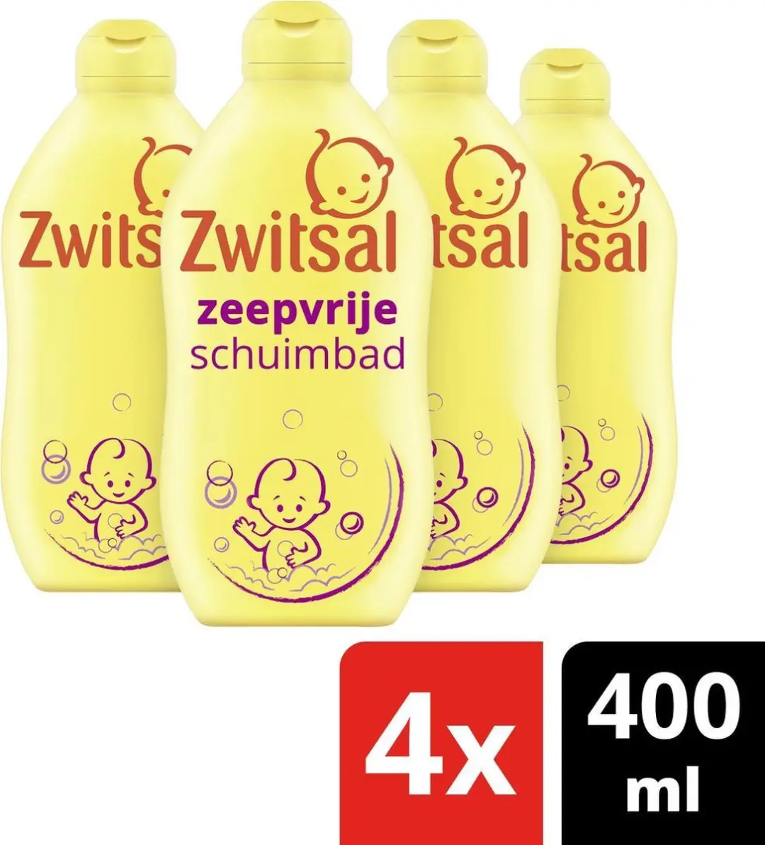Zwitsal Baby Zeepvrij Badschuim 400ml