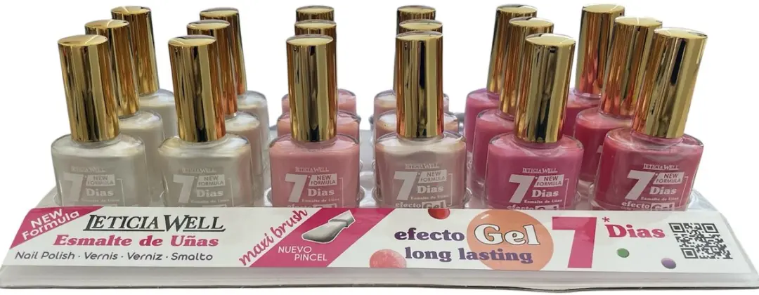 Leticia Well Set 6 Flesjes Parelmoer Nagellak 13ml