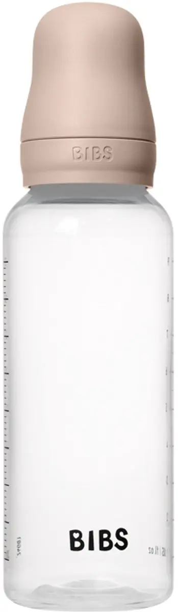 BIBS Fles Medium Flow 270ml - Latex - Roze