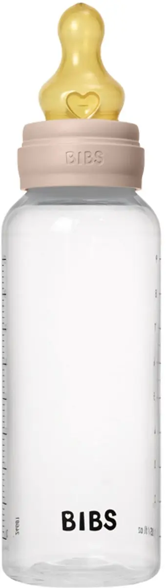 BIBS Fles Medium Flow 270ml - Latex - Roze
