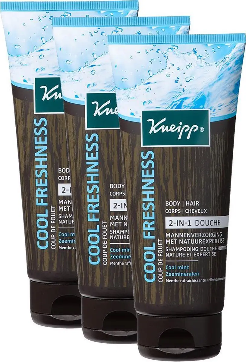 Kneipp Man Cool Freshness Douchegel/Shampoo 2in1 3x200ml