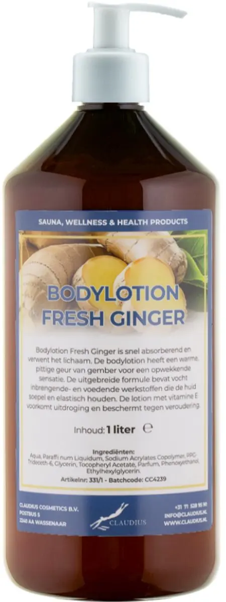 Splashbox Cosmetics Bodylotion Fresh Ginger 1L