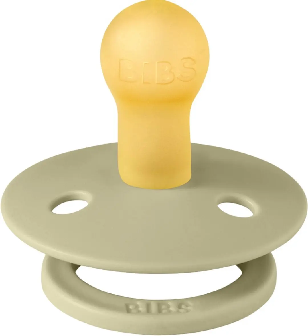 BIBS Fopspeen Latex Round 6-18mnd - Khaki