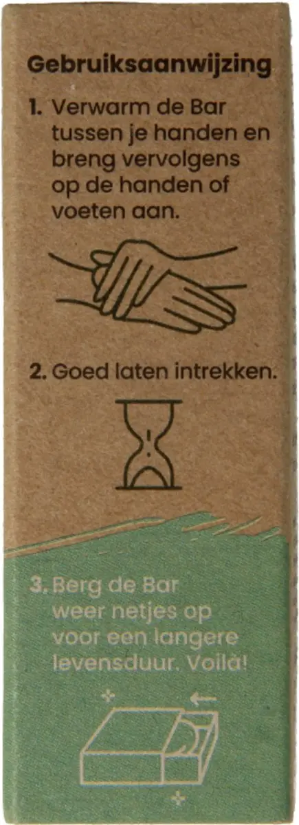 HappySoaps Hand- en Voetcrème Bar Absolute Mint 40g - afbeelding 6 van 6