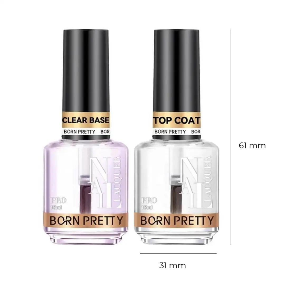 Born Pretty Top & Base Gel Nagellak Set 15ml - 2 Stuks