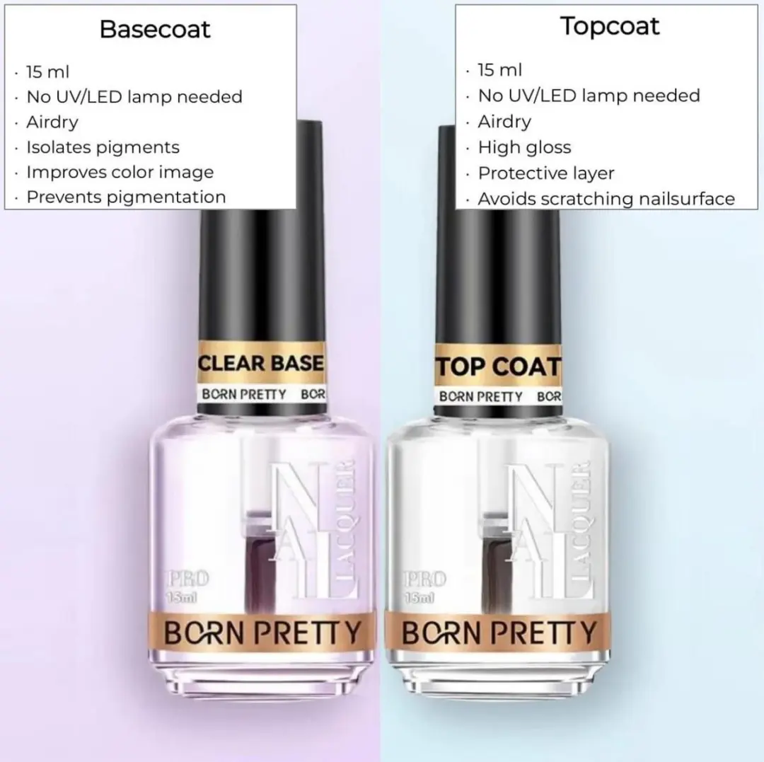 Born Pretty Top & Base Gel Nagellak Set 15ml - 2 Stuks