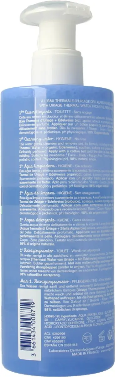 Uriage Bebé Reinigingswater 500ml
