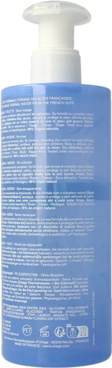 Uriage Bebé Reinigingswater 500ml
