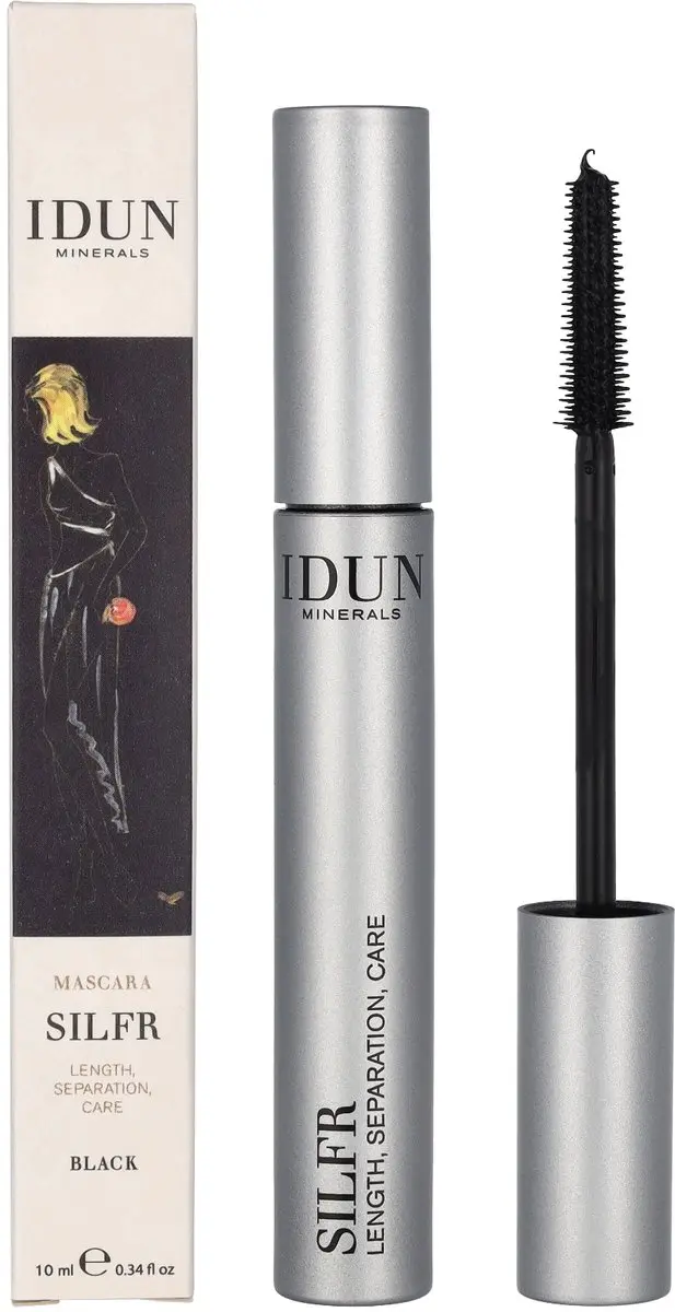 Idun Minerals Mascara Silfr Black - 10ml - afbeelding 6 van 6