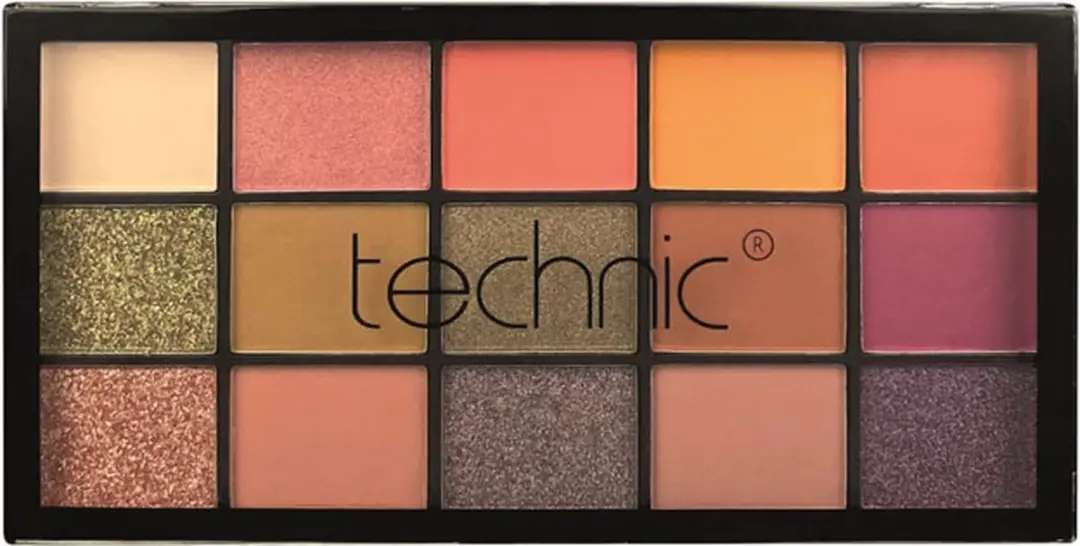 Technic Pressed Pigment Oogschaduw Palette Cinnamon Swirl - 15 Stuks