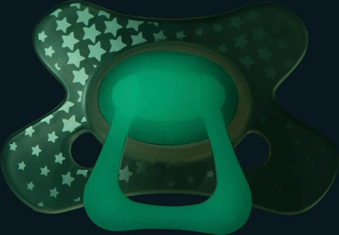 Difrax Orthodontische Fopspeen Glow in the Dark - 6+ Maanden