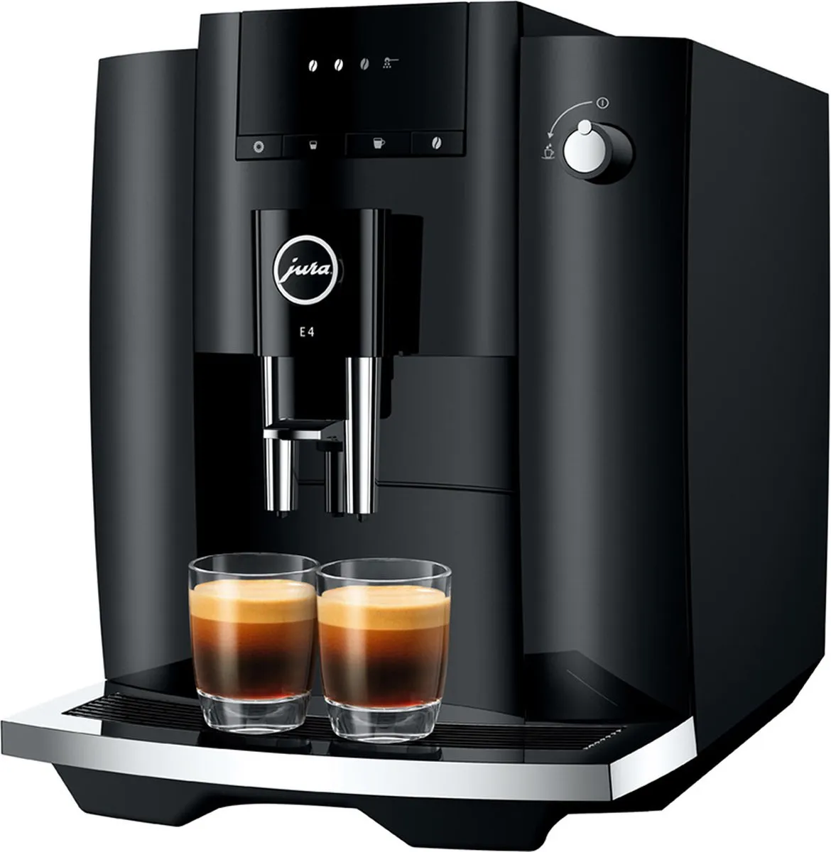 Jura E4 Piano Black Volautomatische Espressomachine - 5 Programma's